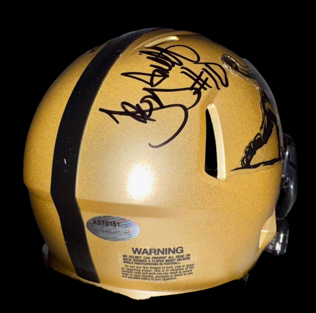 Troy Smith (Ohio State) signed Heisman mini-helmet - Schwartz COA